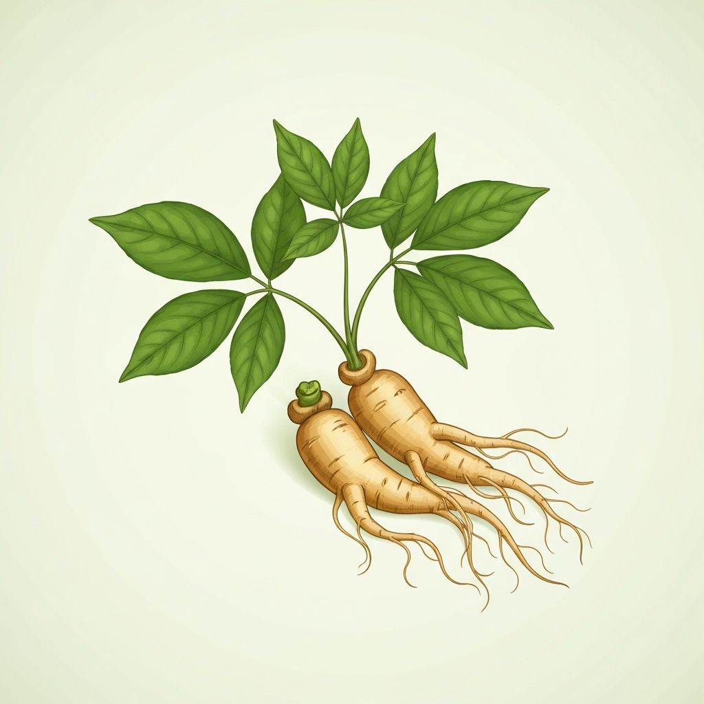 Akar ginseng segar